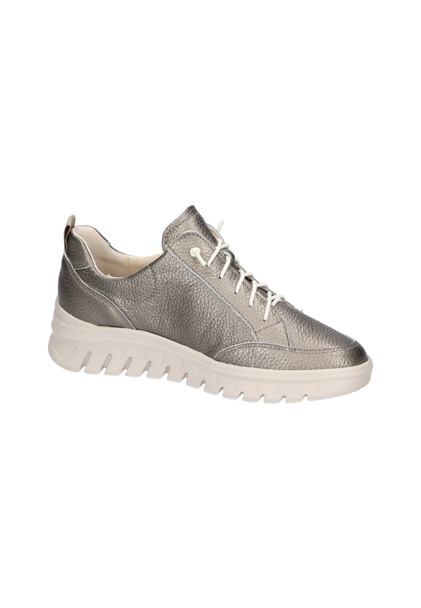 Waldlaufer 913002 163 060 H Fit Biggi Roxy Beige Lace & Zip Sneakers