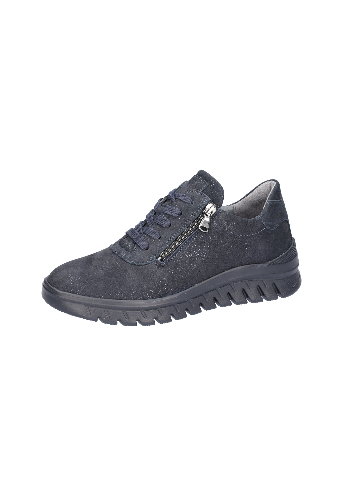 Waldlaufer 913008 202 194 H Fit Biggi Navy Lace & Zip Sneakers