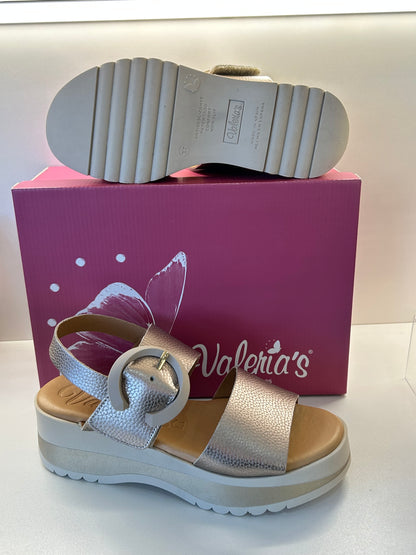 Valeria's 2621 Taupe Comfort Sandals