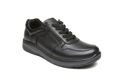 G Comfort 919-2 SN Black Softnappa Lace & Zip Shoes