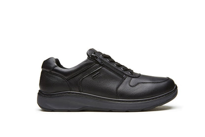 G Comfort 919-2 SN Black Softnappa Lace & Zip Shoes