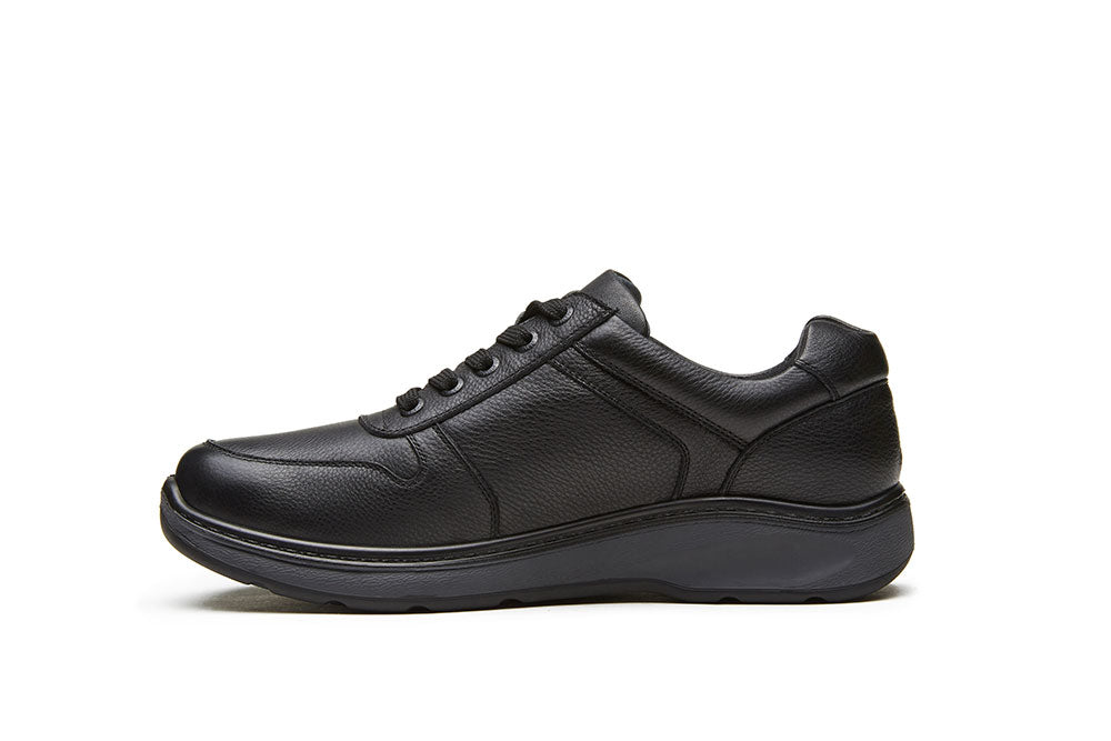 G Comfort 919-2 SN Black Softnappa Lace & Zip Shoes