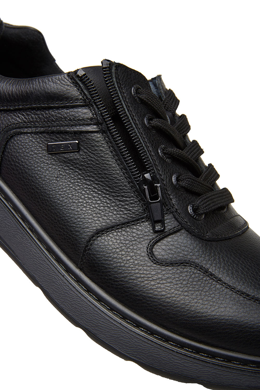 G Comfort 919-2 SN Black Softnappa Lace & Zip Shoes