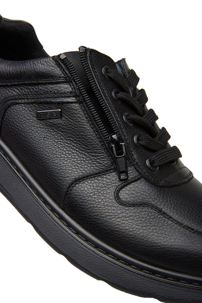 G Comfort 919-2 SN Black Softnappa Lace & Zip Shoes