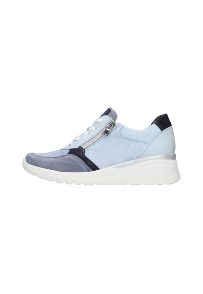 Waldlaufer 927H02 705 524 H Carla H Fit Jeans Blue Combi Sneaker with Zip