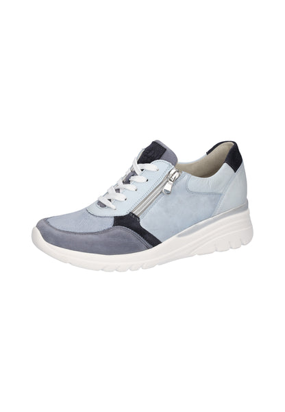 Waldlaufer 927H02 705 524 H Carla H Fit Jeans Blue Combi Sneaker with Zip
