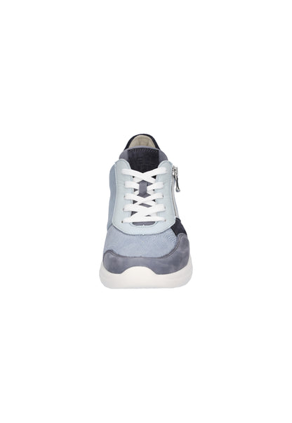 Waldlaufer 927H02 705 524 H Carla H Fit Jeans Blue Combi Sneaker with Zip