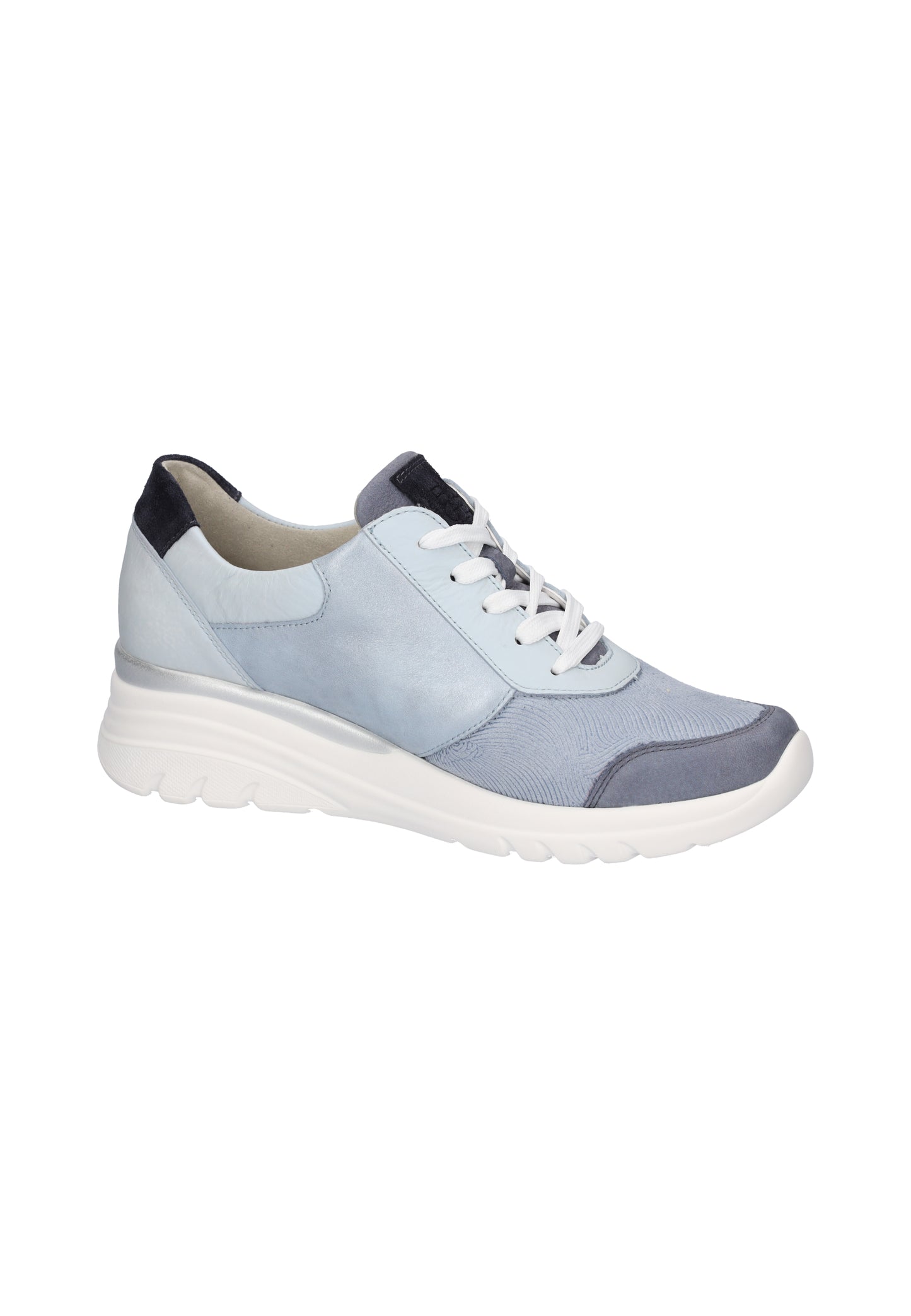 Waldlaufer 927H02 705 524 H Carla H Fit Jeans Blue Combi Sneaker with Zip