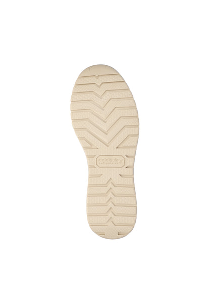 Waldlaufer 928002 201 095 H Inessa H Fit Beige Nubuck & Light Gold Trainers with Zip