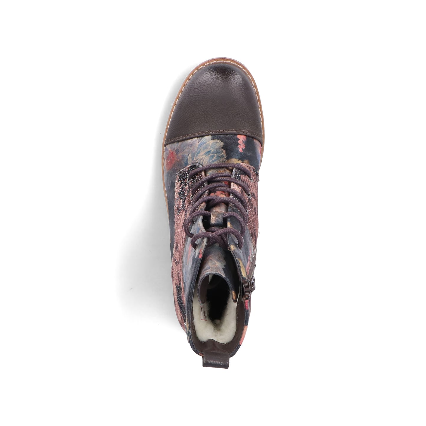 Rieker TEX 94611-91 Multi Flower Lace Ankle Boots