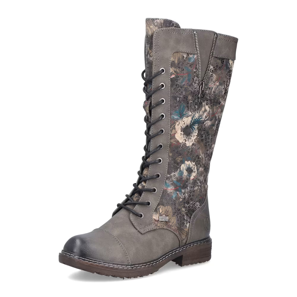 Rieker TEX 94731-90 Flower Multi Long Lace Boots