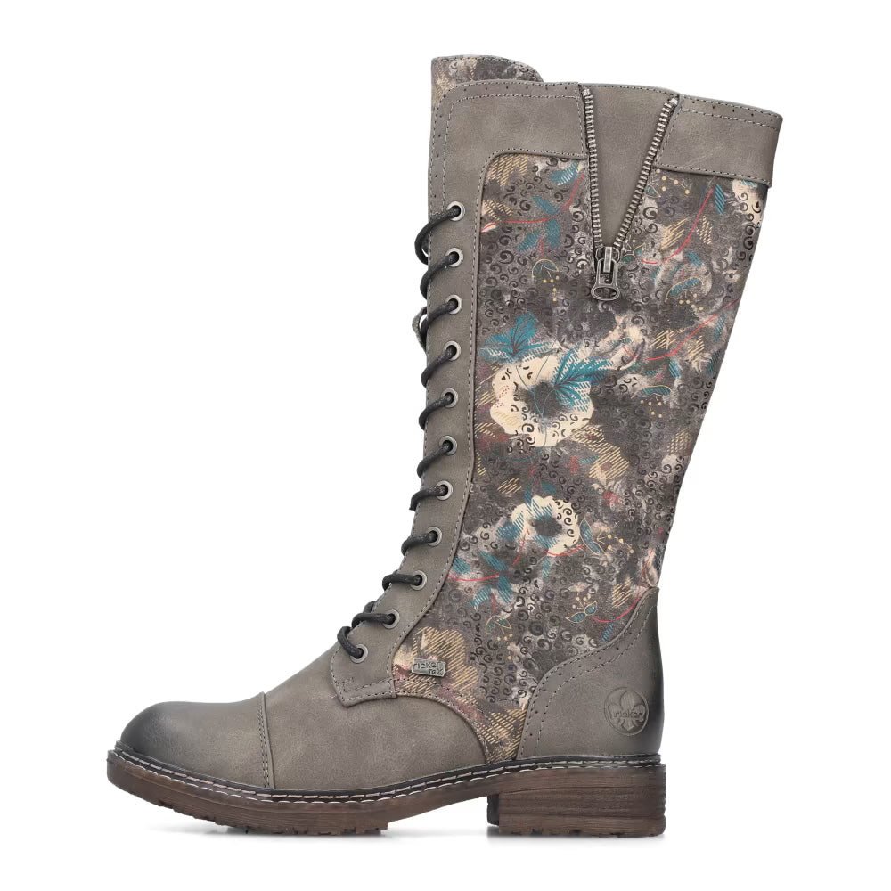 Rieker TEX 94731-90 Flower Multi Long Lace Boots