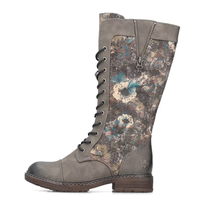 Rieker TEX 94731-90 Flower Multi Long Lace Boots