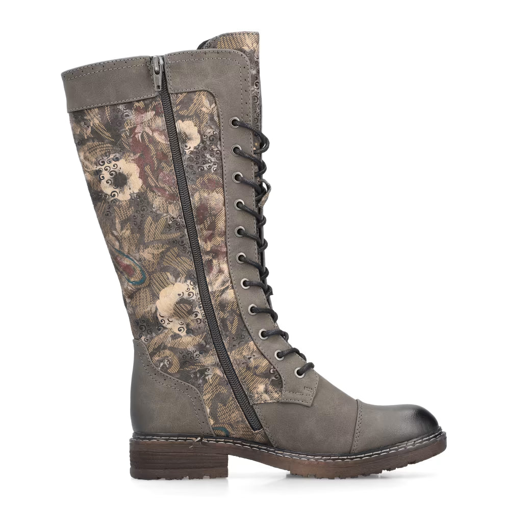 Rieker TEX 94731-90 Flower Multi Long Lace Boots