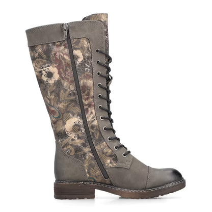Rieker TEX 94731-90 Flower Multi Long Lace Boots