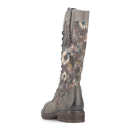 Rieker TEX 94731-90 Flower Multi Long Lace Boots