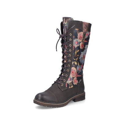 Rieker TEX 94731-91 Multi Flower Long Boots