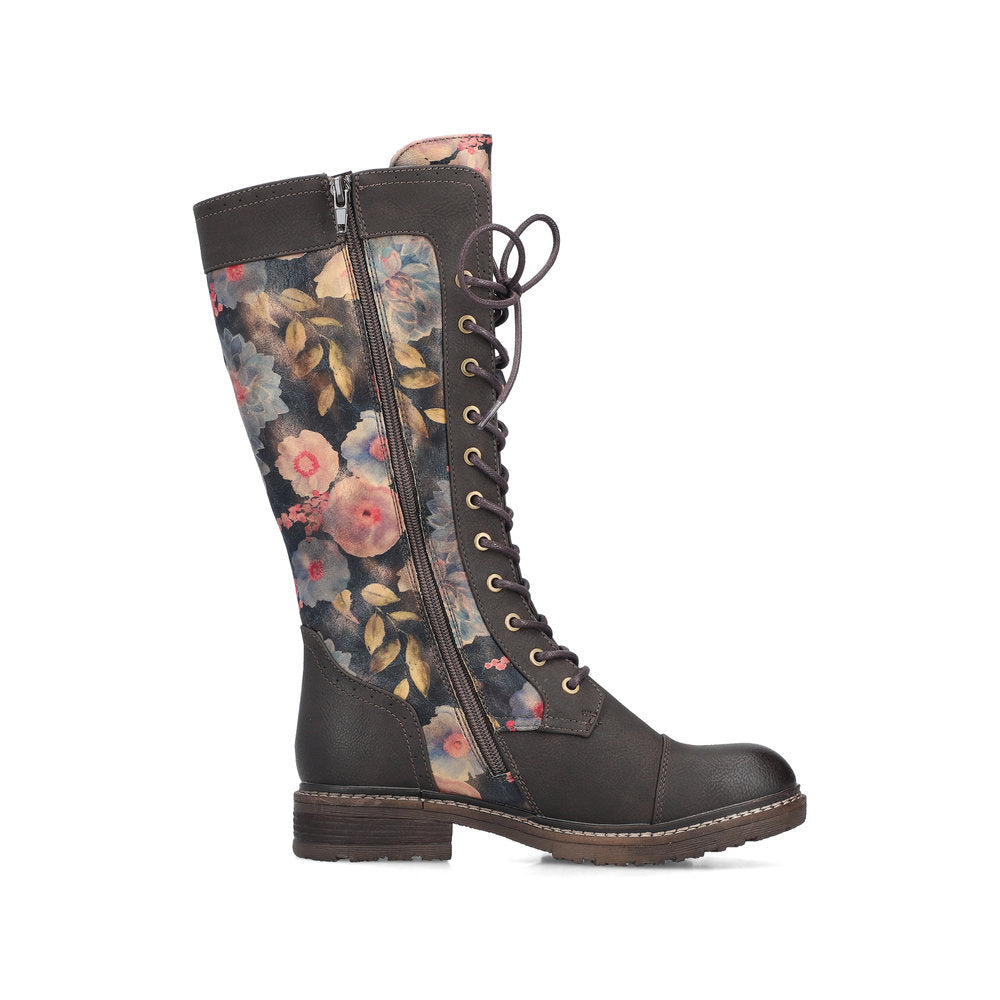 Rieker TEX 94731-91 Multi Flower Long Boots