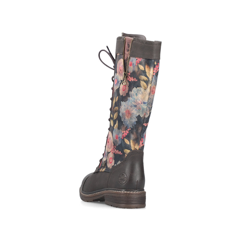 Rieker TEX 94731-91 Multi Flower Long Boots