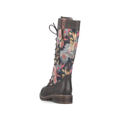 Rieker TEX 94731-91 Multi Flower Long Boots