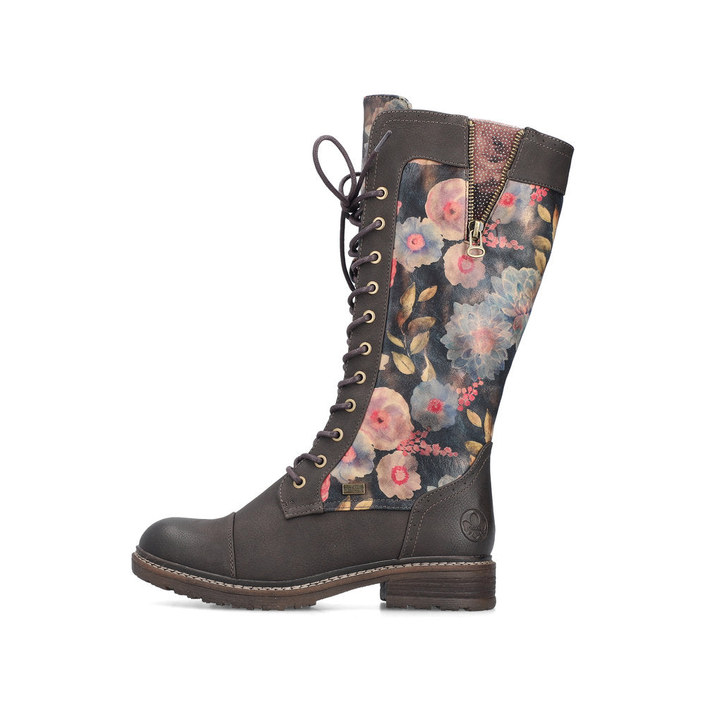 Rieker TEX 94731-91 Multi Flower Long Boots