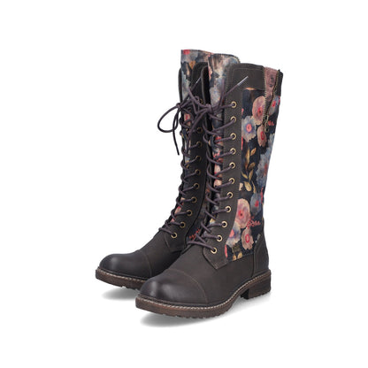 Rieker TEX 94731-91 Multi Flower Long Boots