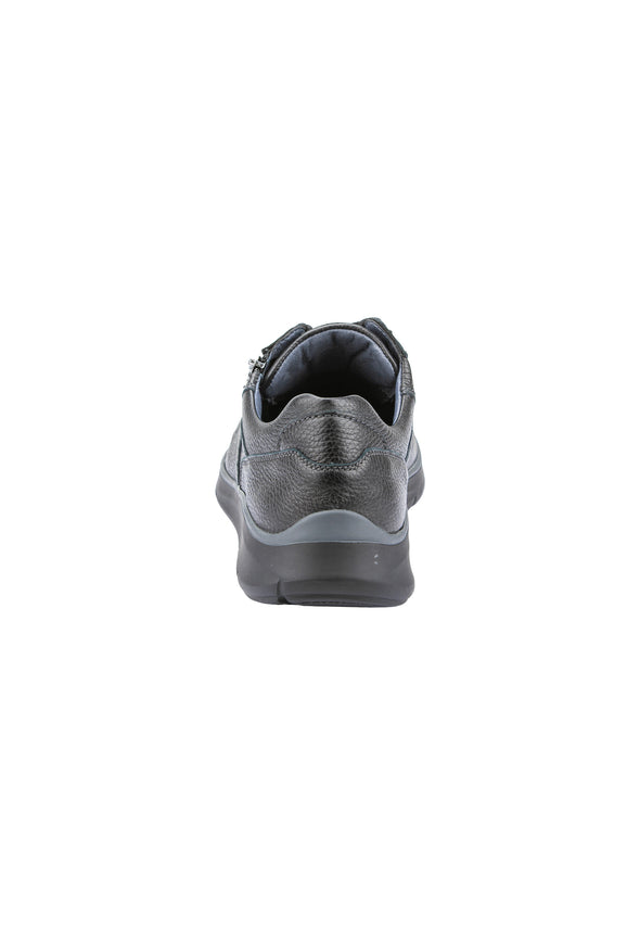 Waldlaufer 953017 199 001 Haris Black H Fit Sneakers with Zip