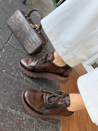 Jose Saenz 2276 Koda Brillo Marron Sneakers