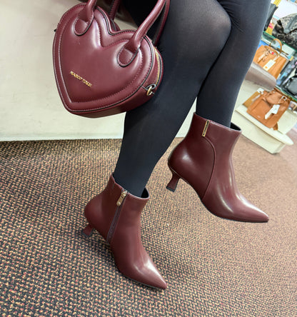 Marco Tozzi 2-25327-47 549 Bordeaux Kitten Heel Boots