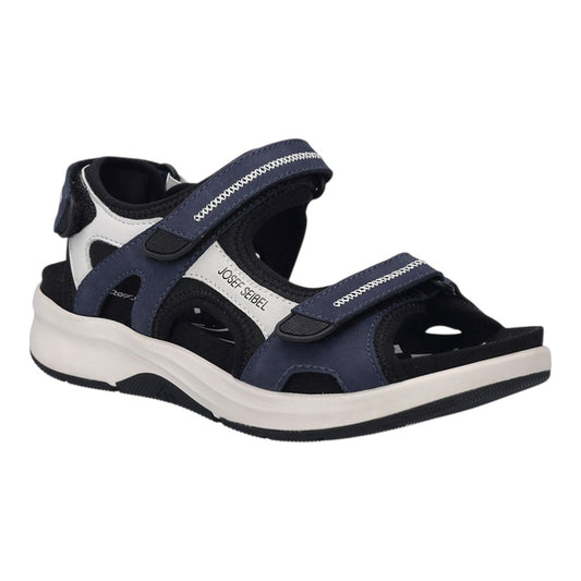 Josef Seibel 97302 TE380 507 Estelle 02 Blue Mix Velcro Sandals - IGoDynamic