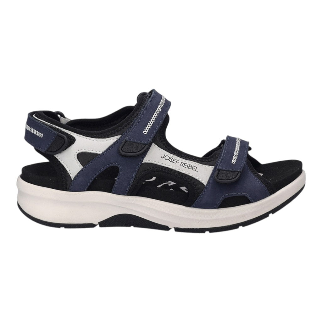 Josef Seibel 97302 TE380 507 Estelle 02 Blue Mix Velcro Sandals - IGoDynamic