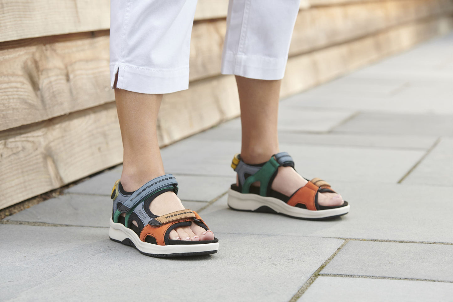 Josef Seibel 97302 TE380 900 Estelle 02 Multi Mix Velcro Sandals - IGoDynamic