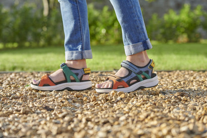 Josef Seibel 97302 TE380 900 Estelle 02 Multi Mix Velcro Sandals - IGoDynamic