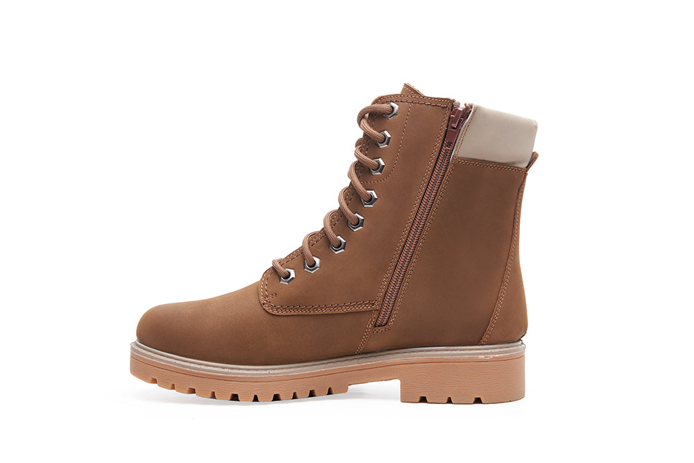 G Comfort 979-18BN Brown Yak Ankle Boots