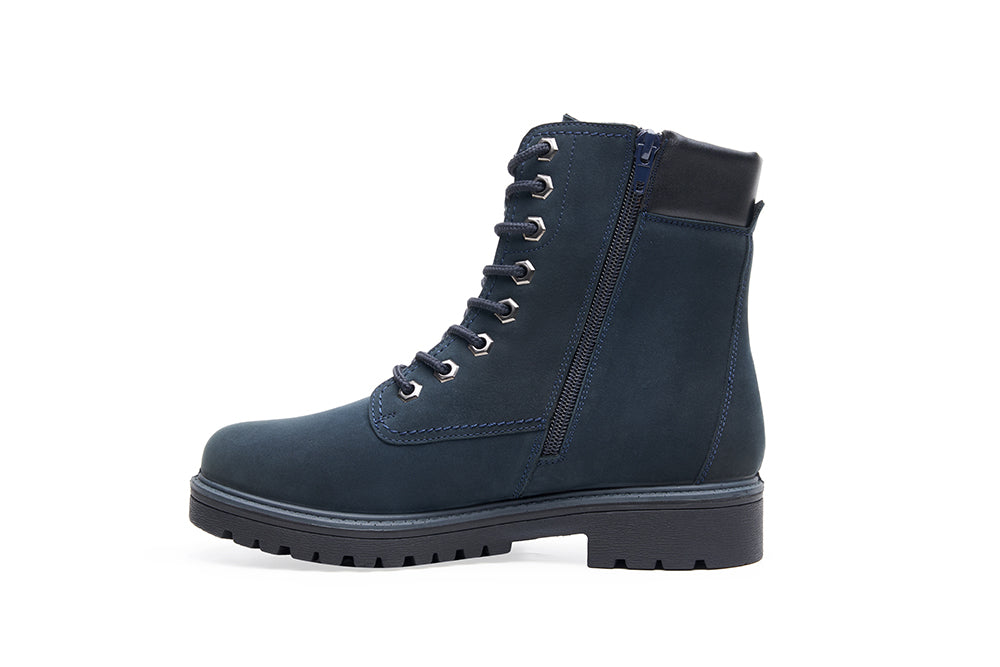 G Comfort 979-18LN Ocean Navy Yak Ankle Boots