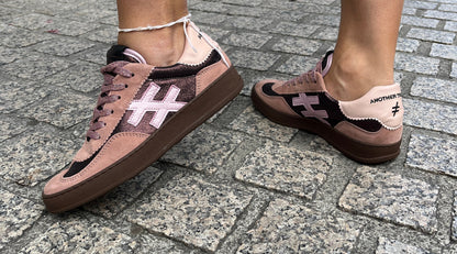 Another Trend A03280C4 Ante+Metal Pale Pink Shimmer Trainers