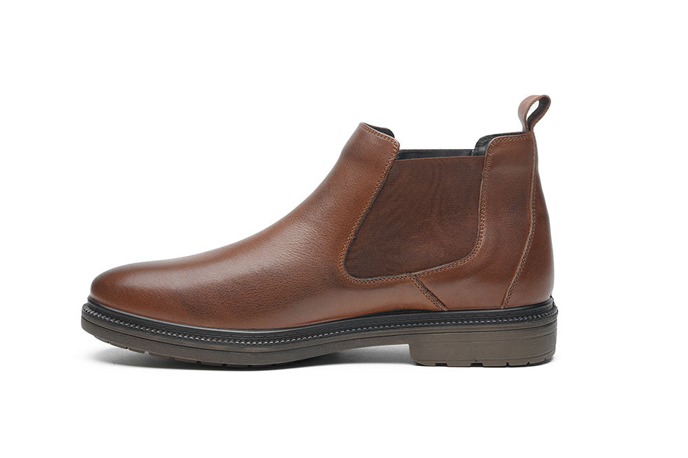 G Comfort 98918 CN Cognac Tan Softcalf Chelsea Boots
