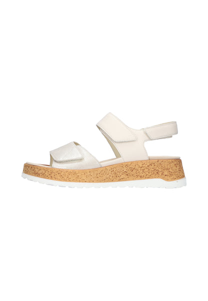 Waldlaufer 990001 200 060 H Libby H Fit Beige Pearl Velcro Sandals
