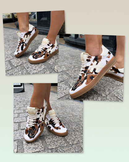 Another Trend A032A4A7 Vaca Cow Print Trainers