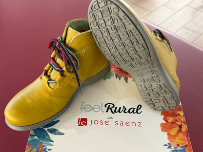 Jose Saenz 2082 Rural Bogota Mostaza Rural Gold Yellow Ankle Boots