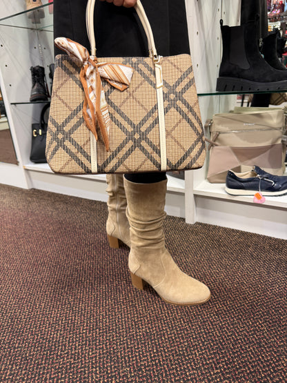 Susst Lois26 Dark Beige Micro Slouch Calf Boots