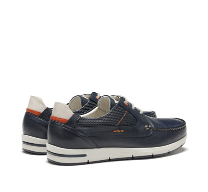 Fluchos F1695 Navy Lace Shoes with Cream Heel