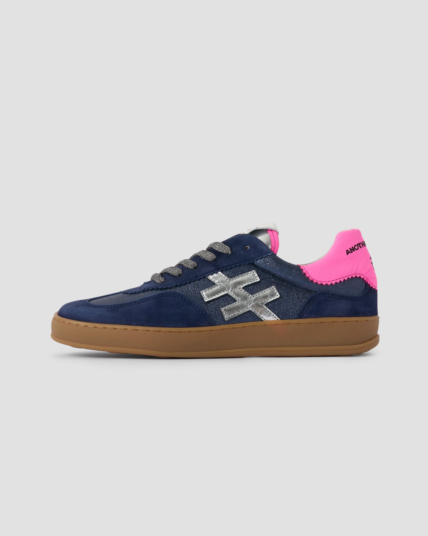 Another Trend A03280D2 Ante+Metal Ocean Navy Silver Pink Trainers