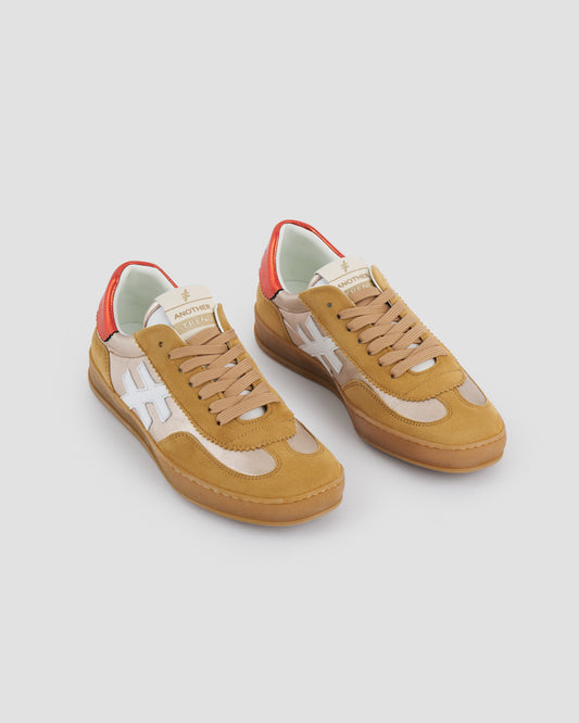 Another Trend A032M302 Camel Gold Orange Back Trainers