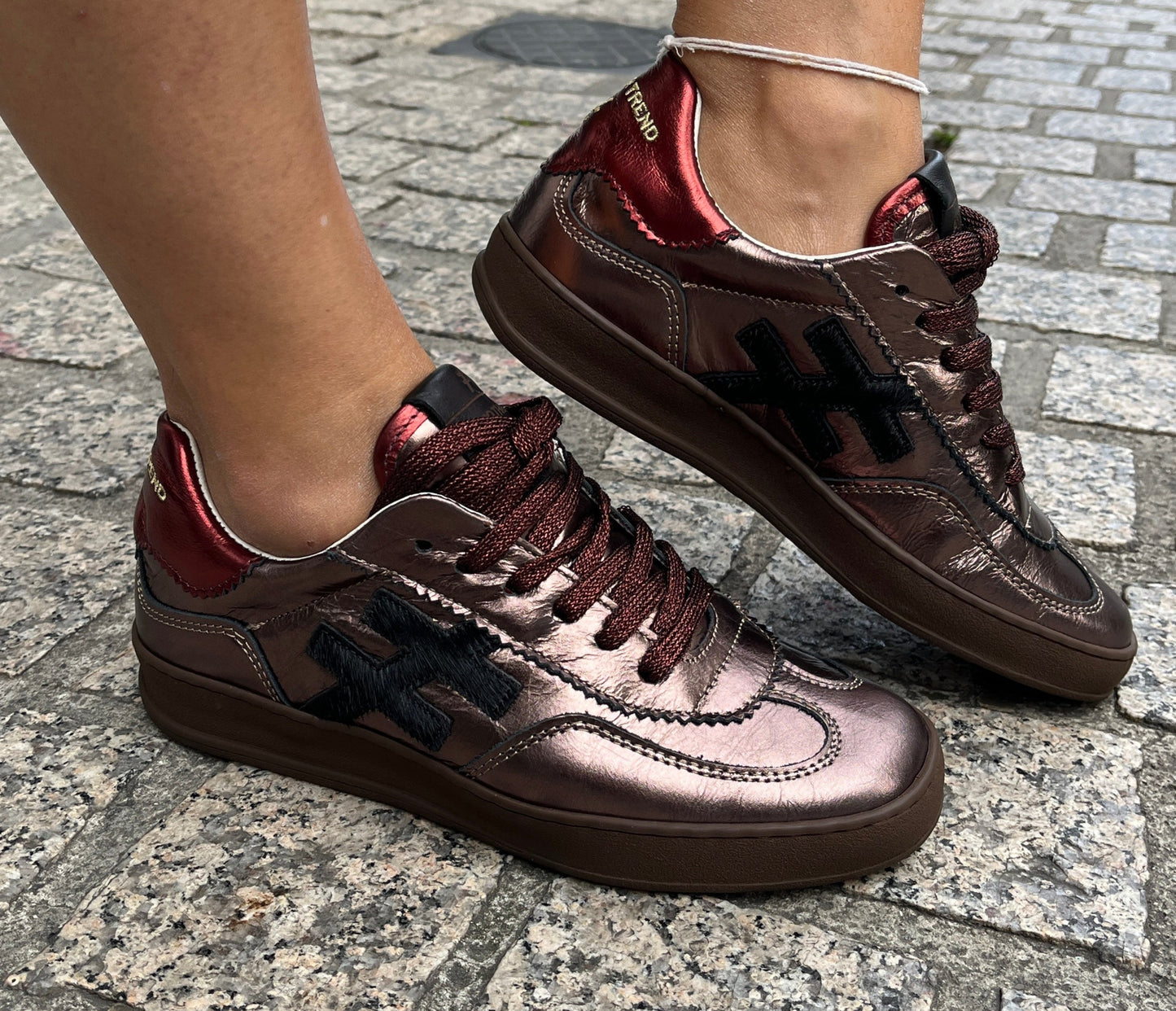Another Trend A03258C9 Las Vegas Smoke Bronze Trainers