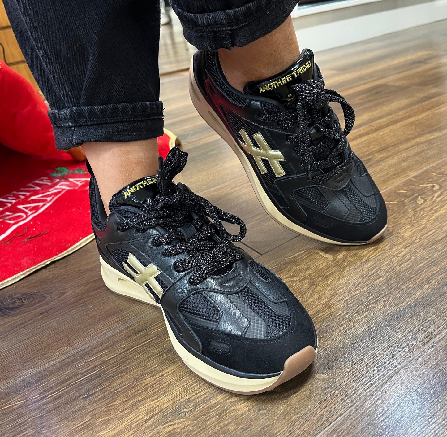 Another Trend A040V405 Black Trainers