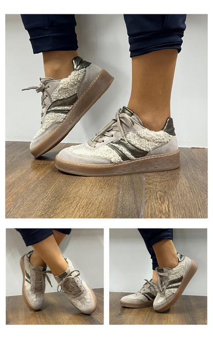 Gabor Comfort 76.475.61 Beige Combi G Fit Trainers