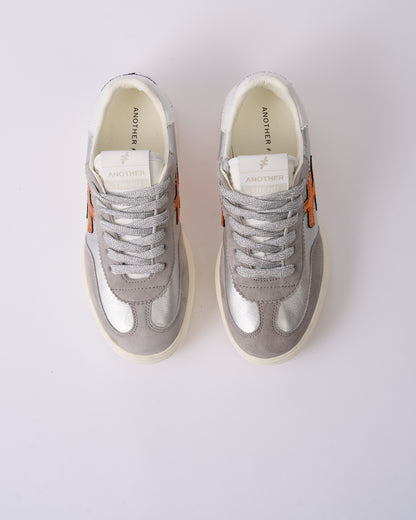 Another Trend A035M338 Tortola Grey Silver Combi Thick Sole Trainers