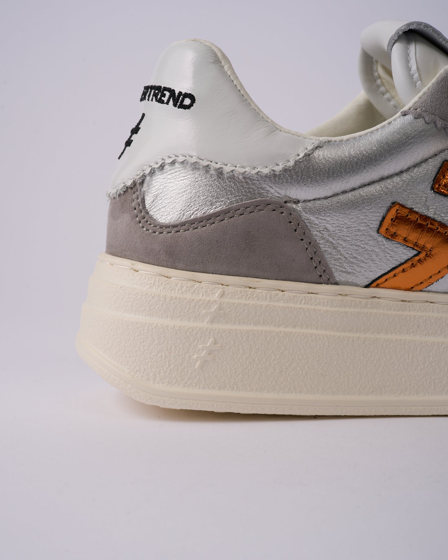 Another Trend A035M338 Tortola Grey Silver Combi Thick Sole Trainers