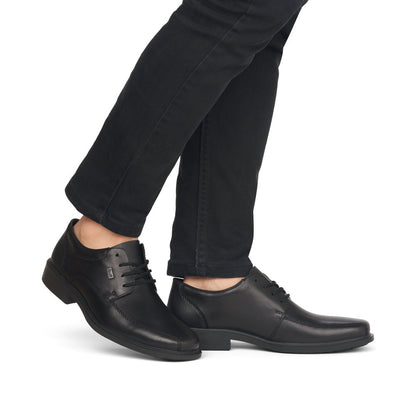 Rieker B0013-00 TEX Black Lace Formal Shoes